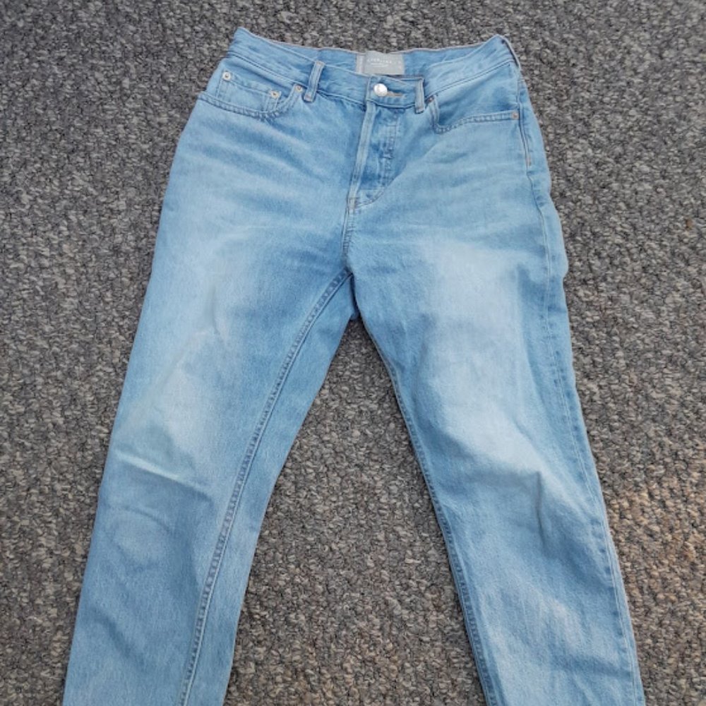 90's Cheeky Straight Jean-Ankle-Clear Water